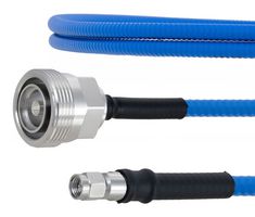 FAIRVIEW MICROWAVE FMCA1788-24 LOW PIM 7-16 DIN FEMALE TO SMA MALE PLENUM CABLE SPP-250-LLPL COAX IN 24 INCH WITH LF SOLDER