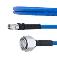 FAIRVIEW MICROWAVE FMCA1814-150CM LOW PIM 4.3-10 MALE TO SMA MALE PLENUM CABLE SPP-250-LLPL COAX IN 150 CM WITH LF SOLDER