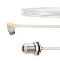 FAIRVIEW MICROWAVE FMCA2132-48 RA SMA MALE TO N FEMALE BULKHEAD CABLE FM-SR141TB COAX IN 48 INCH WITH LF SOLDER