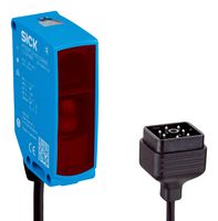 SICK WLA26P-3B112100ZZZ Photoelectric Sensor, 18m, NPN/PNP/Push Pull, Retroreflective, 7Pin Q7 Connector Cable, W26 Series