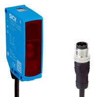 SICK WLA26P-34162100A00 Photoelectric Sensor, 18m, NPN/PNP/Push Pull, Retroreflective, 4Pin M12 Connector Cable, W26 Series