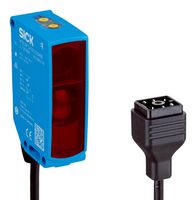 SICK WTB26P-39721122ZZZ Photoelectric Sensor, 1.6m, NPN/PNP/Push Pull, Proximity, 6 Pin Q6 Connector Cable, W26 Series