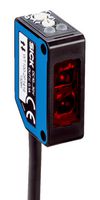 SICK WT100-2P1419 Photoelectric Sensor, 140mm, PNP, Background Blanking, Proximity, Cable, 10 to 30 VDC, W100-2 Series