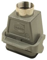 HARTING 09300060752 Heavy Duty Connector, Coupler, PG21 Top Entry, High Profile, Hood, Top Entry, Aluminum Body