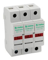 LITTELFUSE LPSC0003ZXID Portafusible, Cartucho, 3 Fusibles, 30A, 600VCA, 600VCD, Clase CC, Placa de Presión