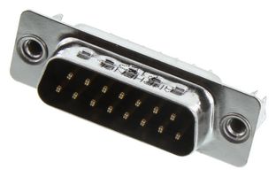 AMPHENOL COMMUNICATIONS SOLUTIONS L717SDAH15POL2RM5 D Sub Connector, Standard, Plug, SD Series, 15 Contacts, DA, Solder