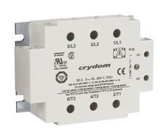 SENSATA/CRYDOM GN350ASZ Relevador de Estado Sólido, 50 A, 530 VAC, Montaje en Panel, Tornillo, Paso por Cero