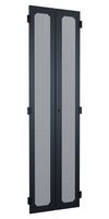 HAMMOND C4BD2477VBK1 Enclosure Accessory, Perforated Split Door, Hammond C4 Series Cabinets, Steel, Black, 1.951 m