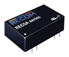 RECOM POWER REC5A-0505SW/H2 Isolated Through Hole DC/DC Converter, DIP, 2:1, 5 W, 1 Output, 5 V