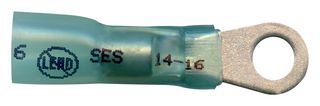 MULTICOMP LFER-14/25 Ring Tongue Terminal, ElektraLink, M5, #10, 14 AWG, Blue