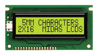 MIDAS DISPLAYS MC21605A6W-SPR-V2