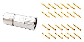 AMPHENOL SINE/TUCHEL MA7CAP1200S-S1-KIT Sensor Connector, MotionGrade Elite M23 Series, M23, Male, 12 Positions, Crimp Pin