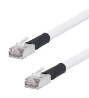 L-COM TRD695SPL-3 Ethernet Cable, Cat6, RJ45 Plug to RJ45 Plug, FUTP (Foiled Unshielded Twisted Pair), White
