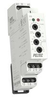 PELTEC 235 Relevador Supervisor de Voltaje, IP40, 200 Series, SPDT, 16 A, Carril DIN, 250 V, Tornillo