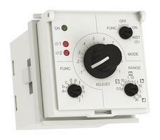 PELTEC 502 Analog Timer, IP40, 500 Series, Multifunction, 50 ms, 30 Days, 10 Ranges, 2 Changeover Relays