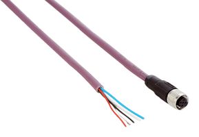 SICK YF2A14-100C1BXLEAX Sensor Cable, M12 Receptacle, Free End, 5 Positions, 10 m, 32.8 ft