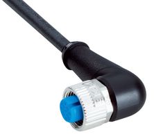 SICK YG2A14-250UB3XLEAX Cable de Sensor, Codificado A, Negro, Receptáculo M12 90°, Extremo Libre, 4 Posiciones, 25m, 82ft