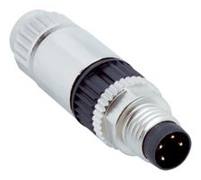 SICK YM08U14-1434K2551A Conector de Sensor, M8, Macho, 4 Posiciones, Pin IDC / IDT, Montaje en Cable Recto