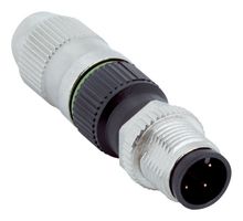 SICK YM12U13-2550K4051A Sensor Connector, M12, Male, 3 Positions, IDC / IDT Pin, Straight Cable Mount
