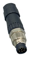 NORCOMP 854-008-103RKT4 Sensor Connector, VULCON M8 Circulars Series, M8, Male, 8 Positions, Solder Pin