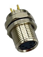 NORCOMP 856-004-213R004 Sensor Connector, VULCON M8 Circulars Series, M8, Female, 4 Positions, PCB Socket