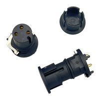 NORCOMP 862-003-213R001 Sensor Connector, VULCON M12 Circulars Series, M12, Female, 3 Positions, Solder Socket