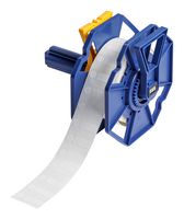 BRADY J-249-7425J Label, Thermal Transfer Printable, 9.53 mm, 25.4 mm, Polypropylene, White