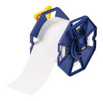 BRADY JC-3250-2551 Label Printer Tape, Thermal Transfer Printable, White, 50' x 3.25", Polyester