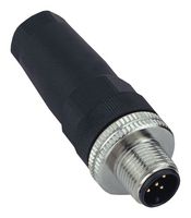 TELEMECANIQUE SENSORS XZCPV1564L1 Sensor Cable, M12 Plug, Free End, 5 Positions, 1 m, 3.3 ft, XZ Series