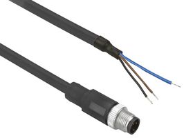 TELEMECANIQUE SENSORS XZCP2737L05 Sensor Cable, M8 Plug, Free End, 3 Positions, 500 mm, 19.7 ", XZ Series