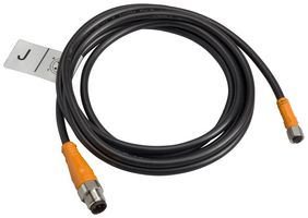 TELEMECANIQUE SENSORS XZCRA150941J2 Sensor Cable, M12 Plug, M8 Receptacle, 4 Positions, 2 m, 6.6 ft, XZ Series
