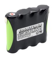 DANTONA INDUSTRIES CMP-AA-21-3 Rechargeable Battery, 4.8 V, Nickel Metal Hydride, 2.1 Ah, AA, Solder Tab, 1