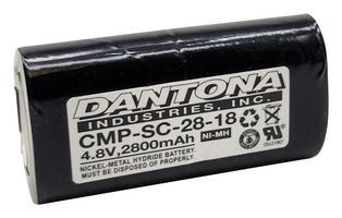 DANTONA INDUSTRIES CMP-SC-28-18 Rechargeable Battery, 4.8 V, Nickel Metal Hydride, 2.8 Ah, SC, Solder Tab, 1
