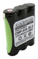 DANTONA INDUSTRIES CMP-43A-36-2 Rechargeable Battery, 3.6 V, Nickel Metal Hydride, 3.6 Ah, 4/3A, Solder Tab, 1
