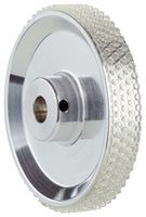 SICK BEF-MR10200APN Measuring Wheel, 10mm Solid Shaft, Studded Polyurethane Surface, Aluminum, 200 mm Circumference