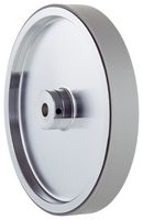 SICK BEF-MR10500AP Measuring Wheel, 10mm Solid Shaft, Smooth Polyurethane Surface, Aluminum, 500 mm Circumference