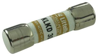LITTELFUSE KLKD030.T Fuse, Industrial / Power, POWR-GARD KLKD Series, 30 A, 600 V, 600 V, 10mm x 38mm, 13/32" x 1-1/2"