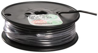 BELDEN 8869 010100 Wire, Hook Up, Hi Voltage Lead, PVC, Black, 22 AWG, 7 x 30AWG, 100 ft