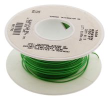 ALPHA WIRE 1808 GR005 Wire, Hook Up, ETFE, Green, 24 AWG, Solid, 100 ft