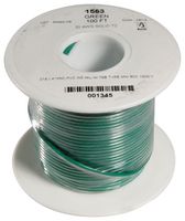 ALPHA WIRE 1563 GR005 Wire, Hook Up MIL-W-76B Type MW, PVC, Green, 20 AWG, Solid, 30.5 m