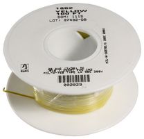 ALPHA WIRE 1852 YL005 Wire, Hook Up MIL-W-16878E/1, PVC, Yellow, 28 AWG, 7 x 36AWG, 100 ft