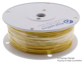 ALPHA WIRE 5856 YL001 Wire, Hook Up, PTFE, Yellow, 20 AWG, 19 x 32AWG, 1000 ft