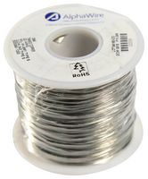 ALPHA WIRE 298 SV001 Wire, Solid, Bus Bar, Unjacketed, 22 AWG, Solid, 1000 ft