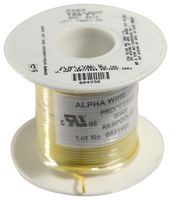 ALPHA WIRE 3050 YL005 Wire, Hook Up, PVC, Yellow, 24 AWG, 7 x 32AWG, 100 ft