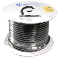 ALPHA WIRE 9062A BK005 Cable Coaxial, RG62A, 0.32 mm², Cobre, 6.15 mm, 93 ohm, Negro