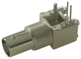 AMPHENOL RF 031-5637 RF / Coaxial Connector, BNC Coaxial, Right Angle Bulkhead Jack, Solder, 50 ohm