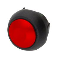 APEM IBR3SAD600 Industrial Pushbutton Switch, IB Series, 13.6 mm, SPST-NO, Momentary, Round Curved, Red