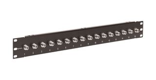 L-COM PR175F16 Patch Panel, F Coupler, 16 Ports, 1U