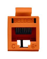 BELDEN RV6MJKUOR-B24 Modular Connector, RJ45 / RJ11 Jack, 1 x 1 (Port), Cat6, Panel Mount