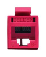 BELDEN RV6MJKURD-B24 Modular Connector, RJ45 / RJ11 Jack, 1 x 1 (Port), Cat6, Panel Mount